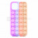 Чехол Pop it для iPhone 11 Pro №2 фиолетовый-бежевый